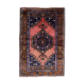 Vintage Afghan Baluch handmade carpet 87cm x 141cm 1940s