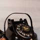 Ancien téléphone à cadran belge RTT 56B en bakélite noire