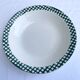 Serving dish Digoin & Sarreguemines "Scottish" pine green and gold years
