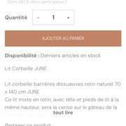 Rattan bed