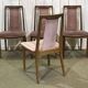 Suite de 4 chaises GPlan en teck des années 1980