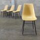 Set of 4 fiber and metal chairs by Miroslav Navratil for Vertex 1960