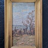 Paul Licourt (1846-1937) - Student of Henri Harpignies, Yon and Edmond Petitjean - Oil on cardboard