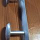 Set of 2 aluminium wall coat hooks
