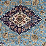 Ancient Persian carpet Ghoom wool and silk 142x222 cm