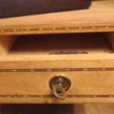 1930s three-door light oak wardrobe