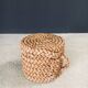 French Mediterranean Low Rope Stool from Audoux Minet, 1940s