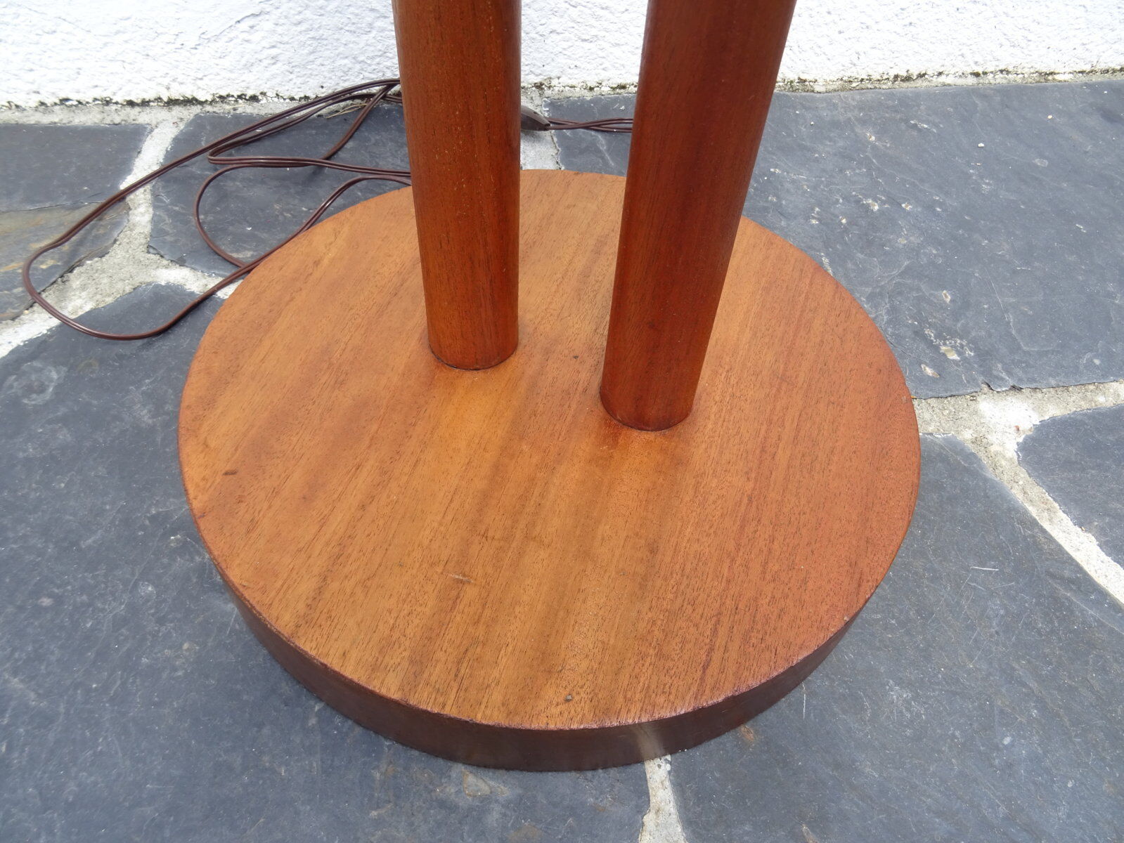 Mahogany art deco floor lamp