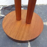 Mahogany art deco floor lamp