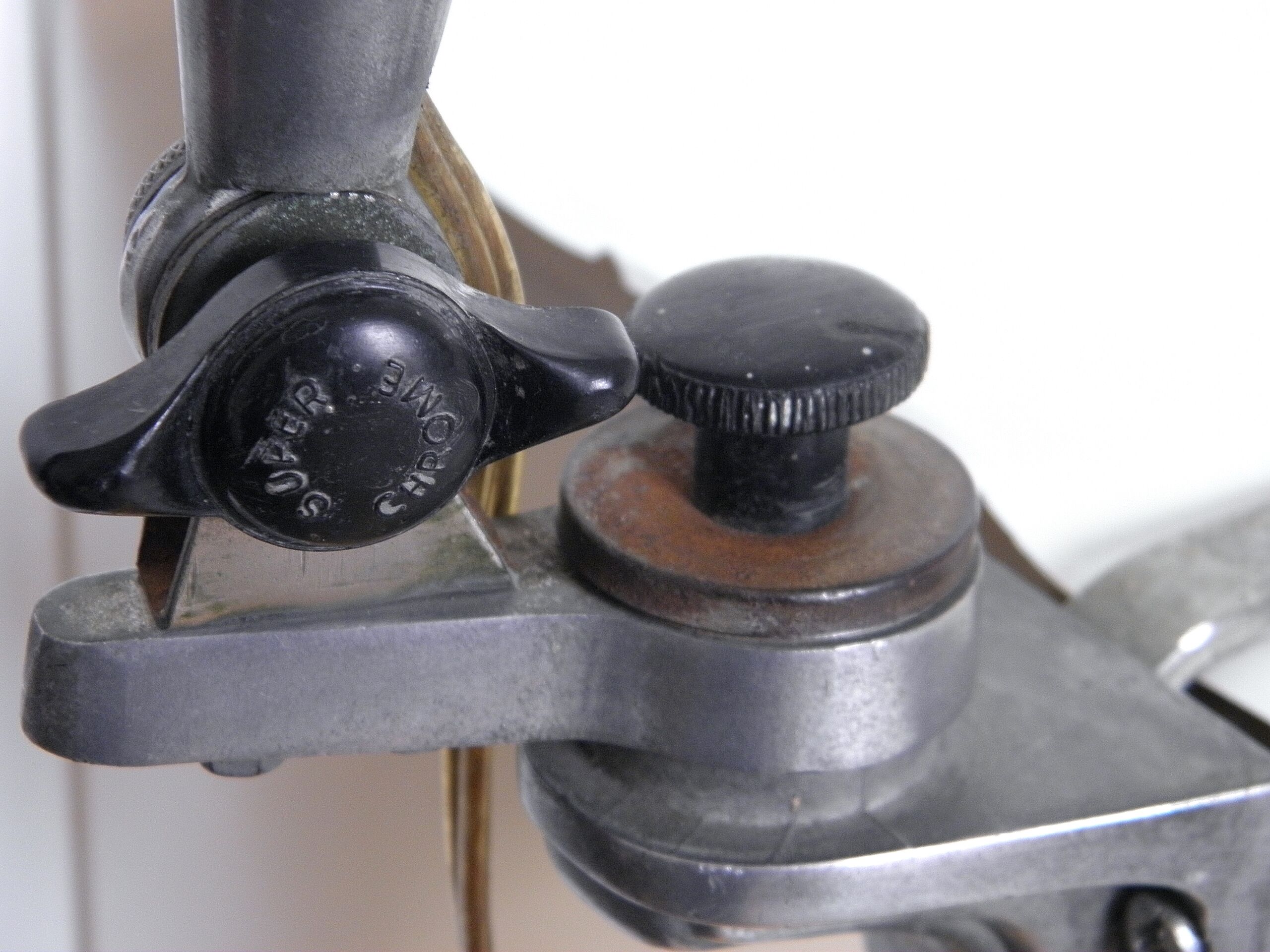 Aluminium and Bakelite workshop lamp 1950