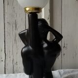 Black ceramic love couple lamp