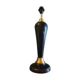 Large cobalt blue ceramic lamp stand