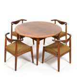 Rare Cowhorn Chairs / Table-Set by Svend Aage Madsen