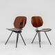 Set of 6 S88 Chairs by Osvaldo Borsani for Tecno, 1956, Italy