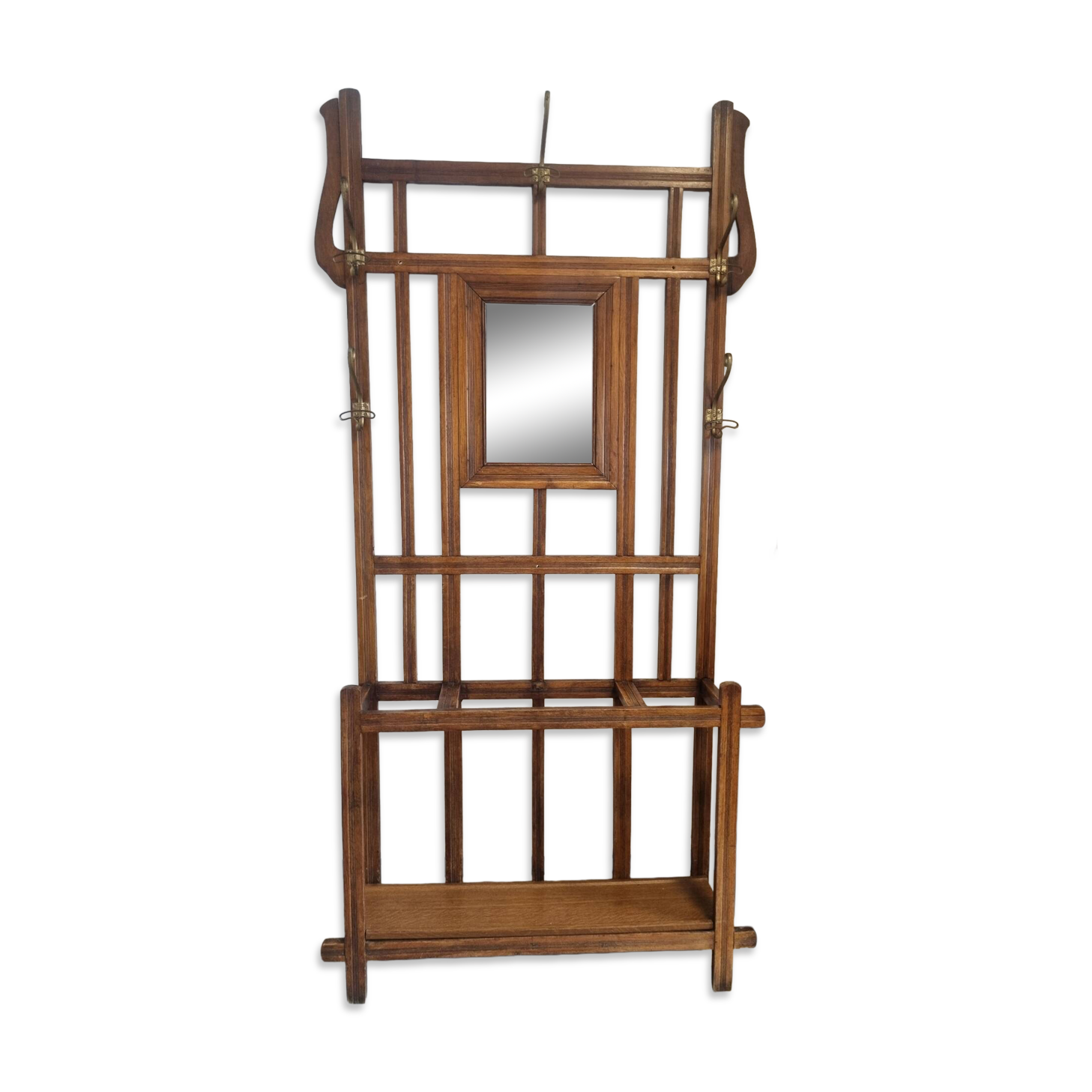 Old vintage coat rack wardrobe