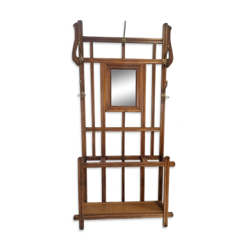 Old vintage coat rack wardrobe