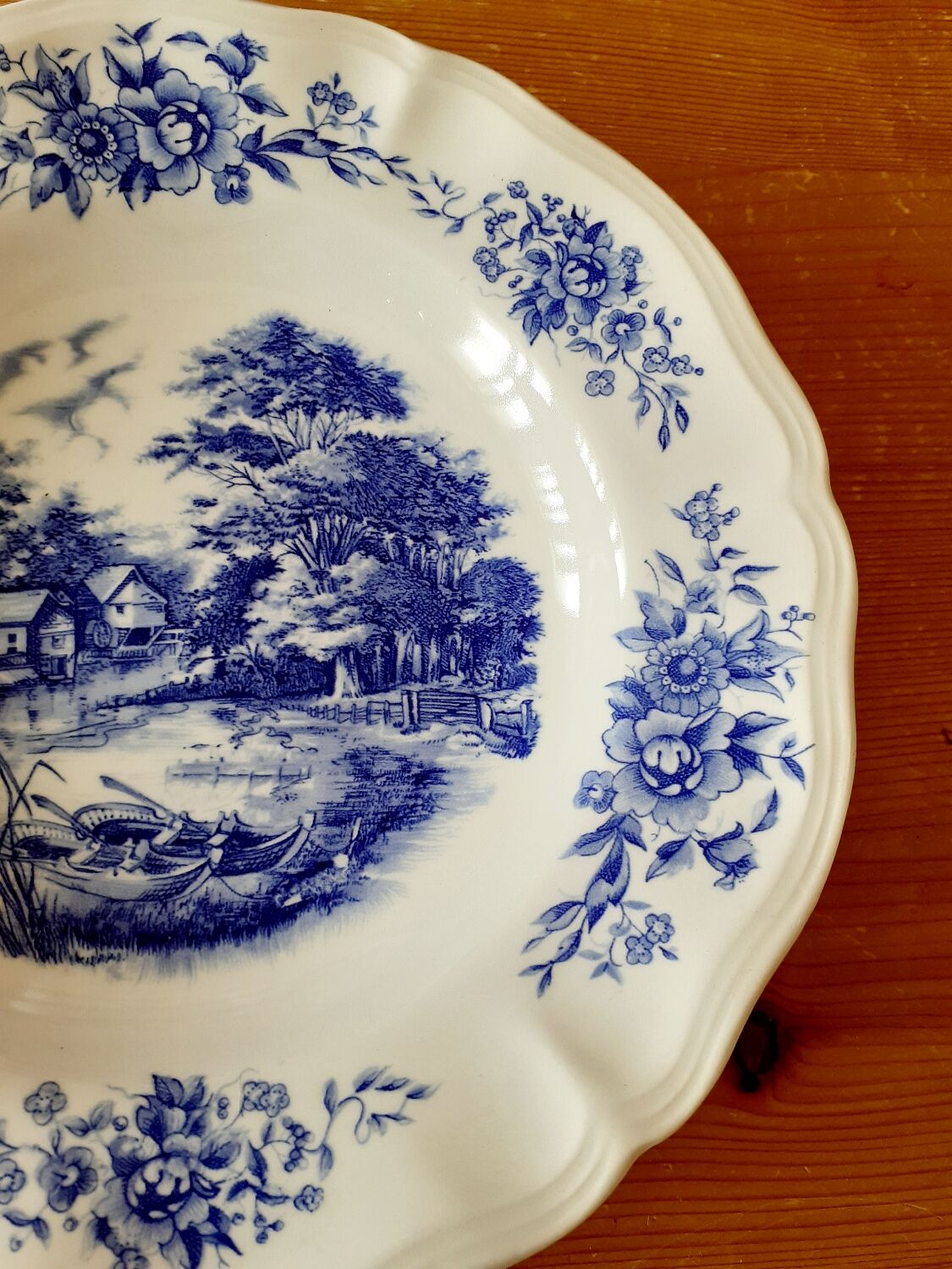 Hollow plates Sarreguemines "romantic"