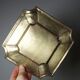 Art Deco brass catchall or ashtray, geometric, 1930s-1940s