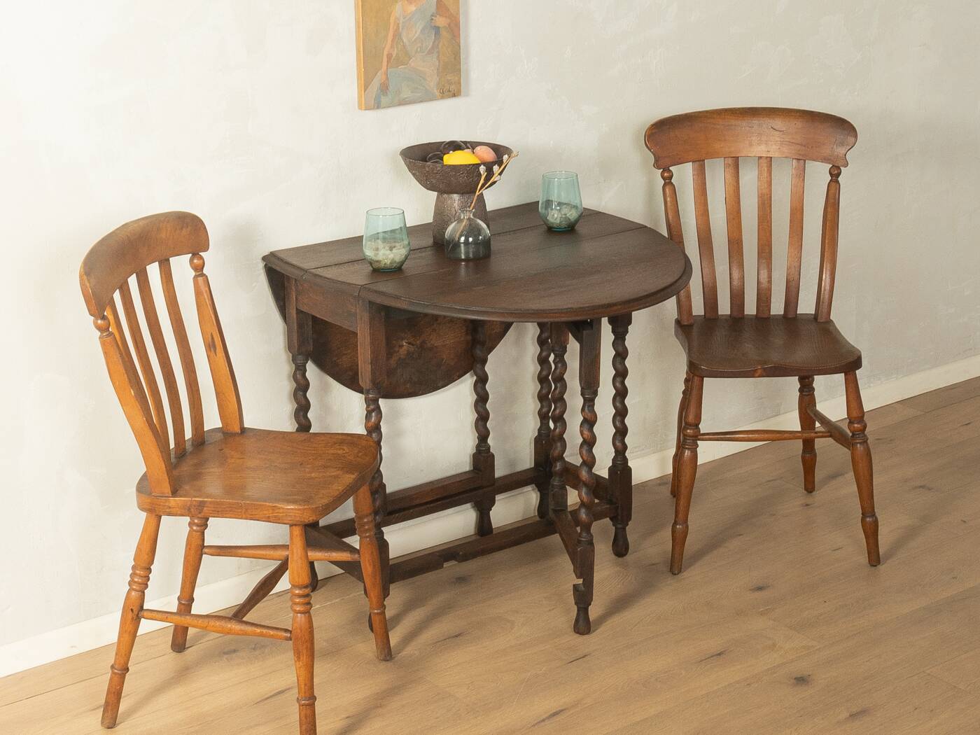 Table à rabats des années 1920