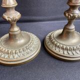 Candlesticks (2) - Louis XVI style - Gilded bronze