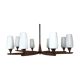 Lustre en teck des années 60 70 Lustre Uno & Osten Kristiansson pour Luxus