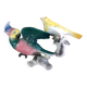 Set of two exotic birds