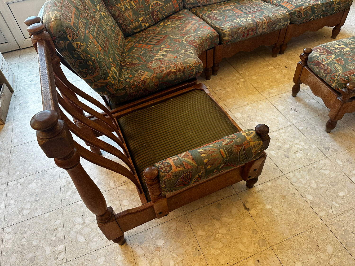 Salon modulable vintage années 50