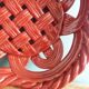 Fruit bowl, woven ceramic basket, Vallauris