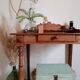 Old wooden toilet table