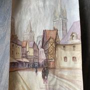 Watercolor Rouen, 1934