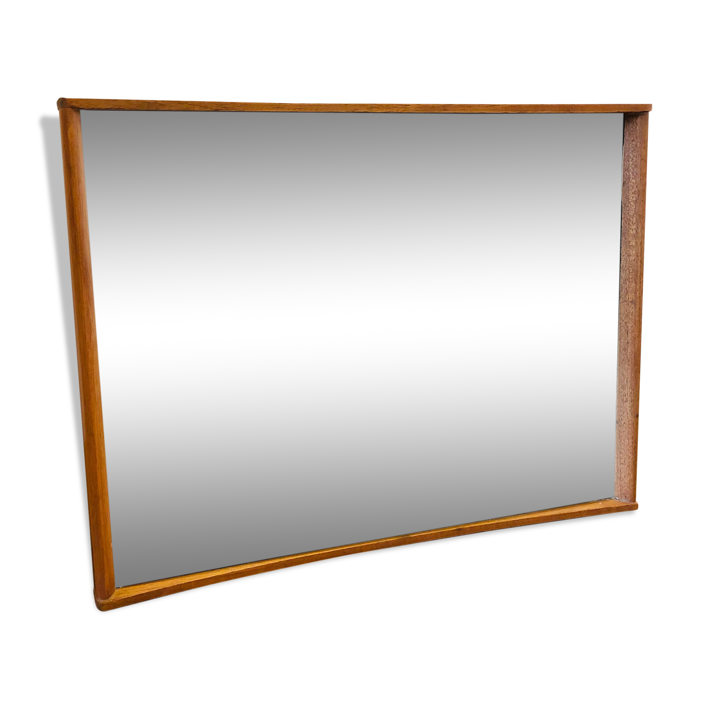 Scandinavian teak mirror 50x37cm