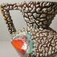 Large vintage vallauris vase volcano lava fat lava