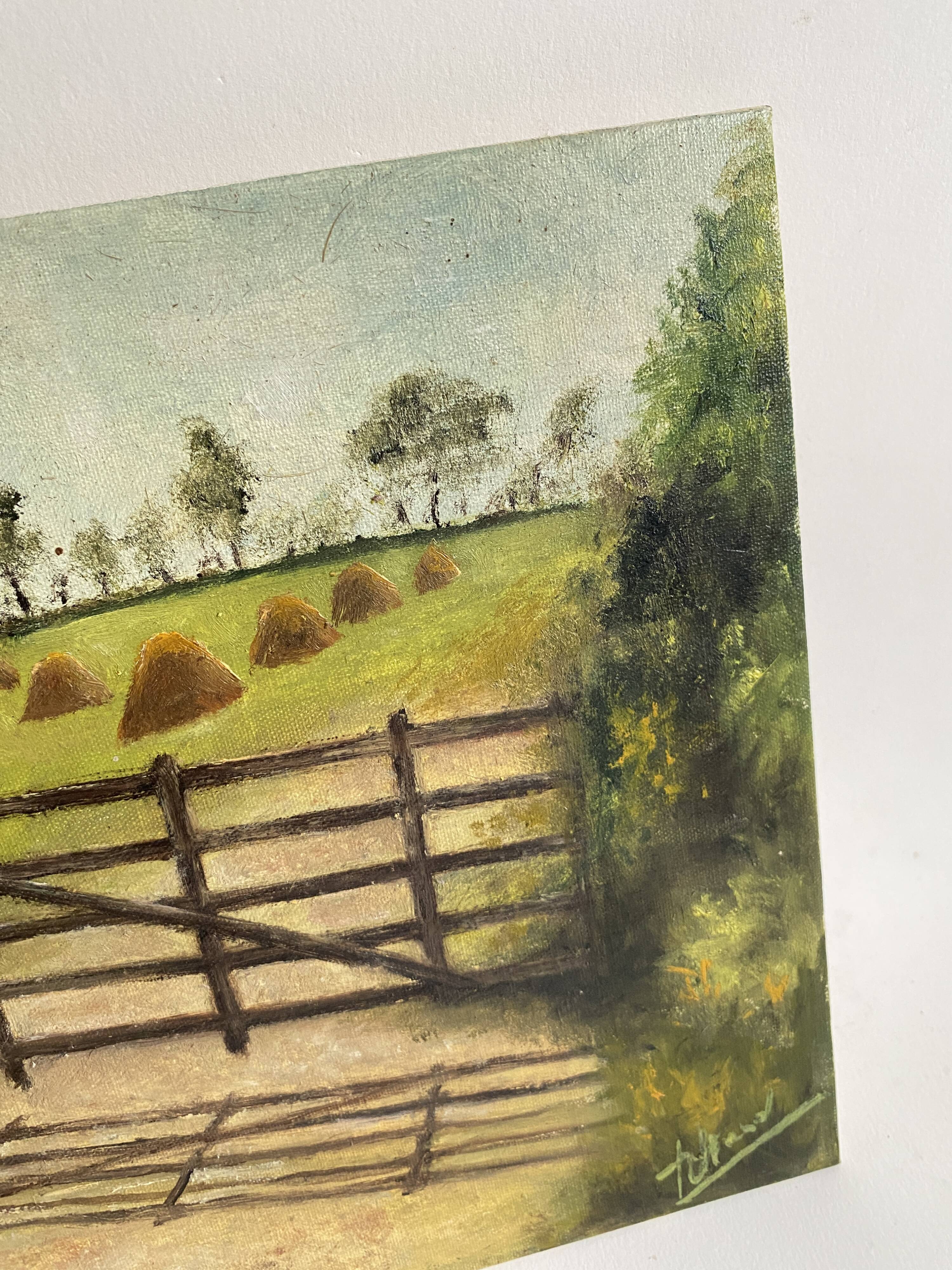 Oil on cardboard, early 20th century