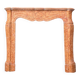 Louis XV style fireplace in red Verona marble