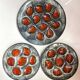 Vintage oyster plates