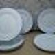 6 plates dessert Limoges Haviland Rochas filet bleu