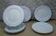 6 plates dessert Limoges Haviland Rochas filet bleu