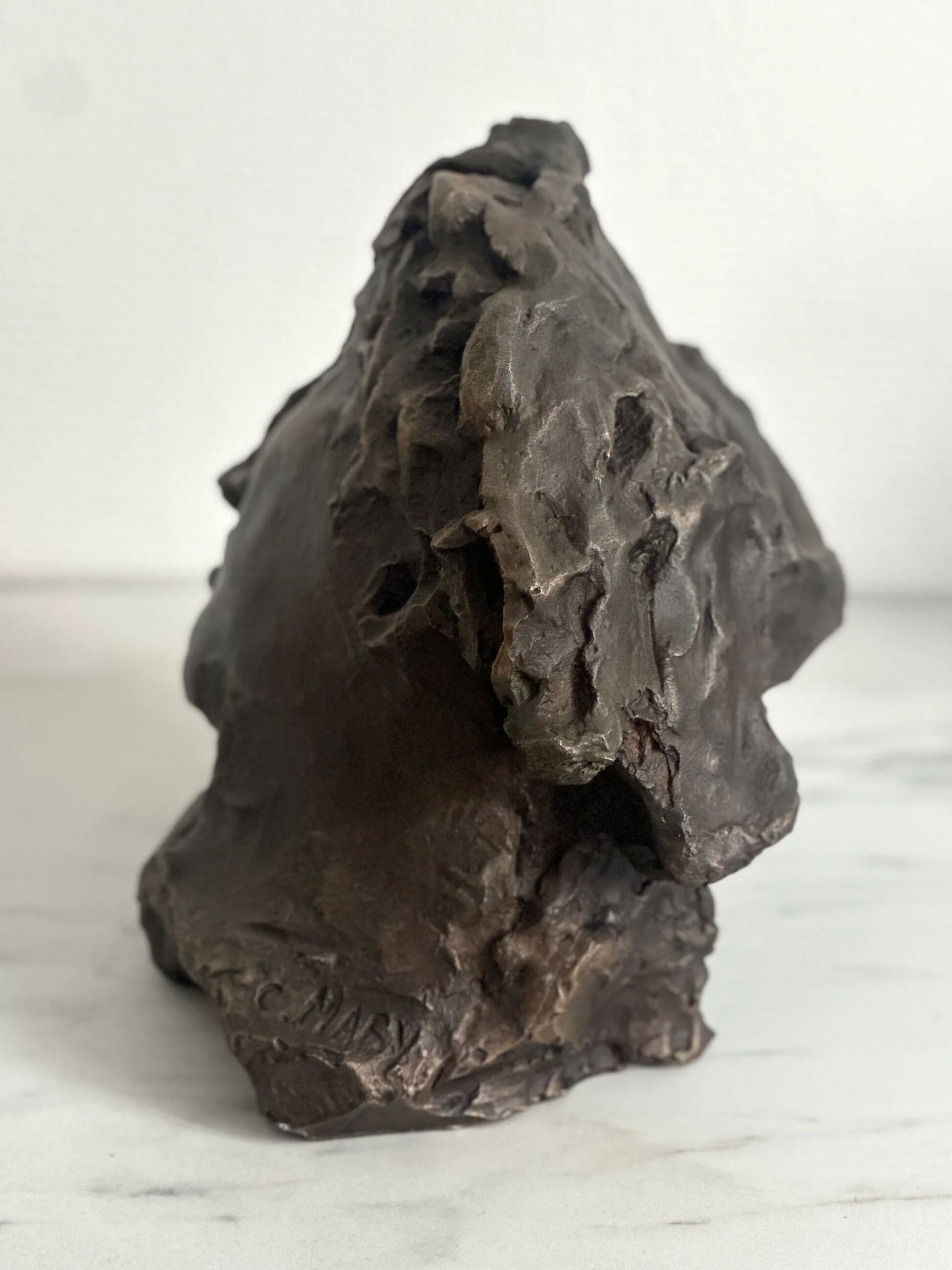 "The youth" — Claude Mary, bronze with patina, original numbered edition, 1992