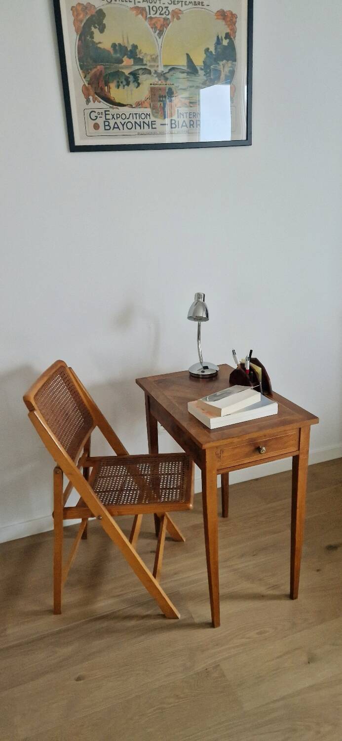 Cannage folding chair 1970