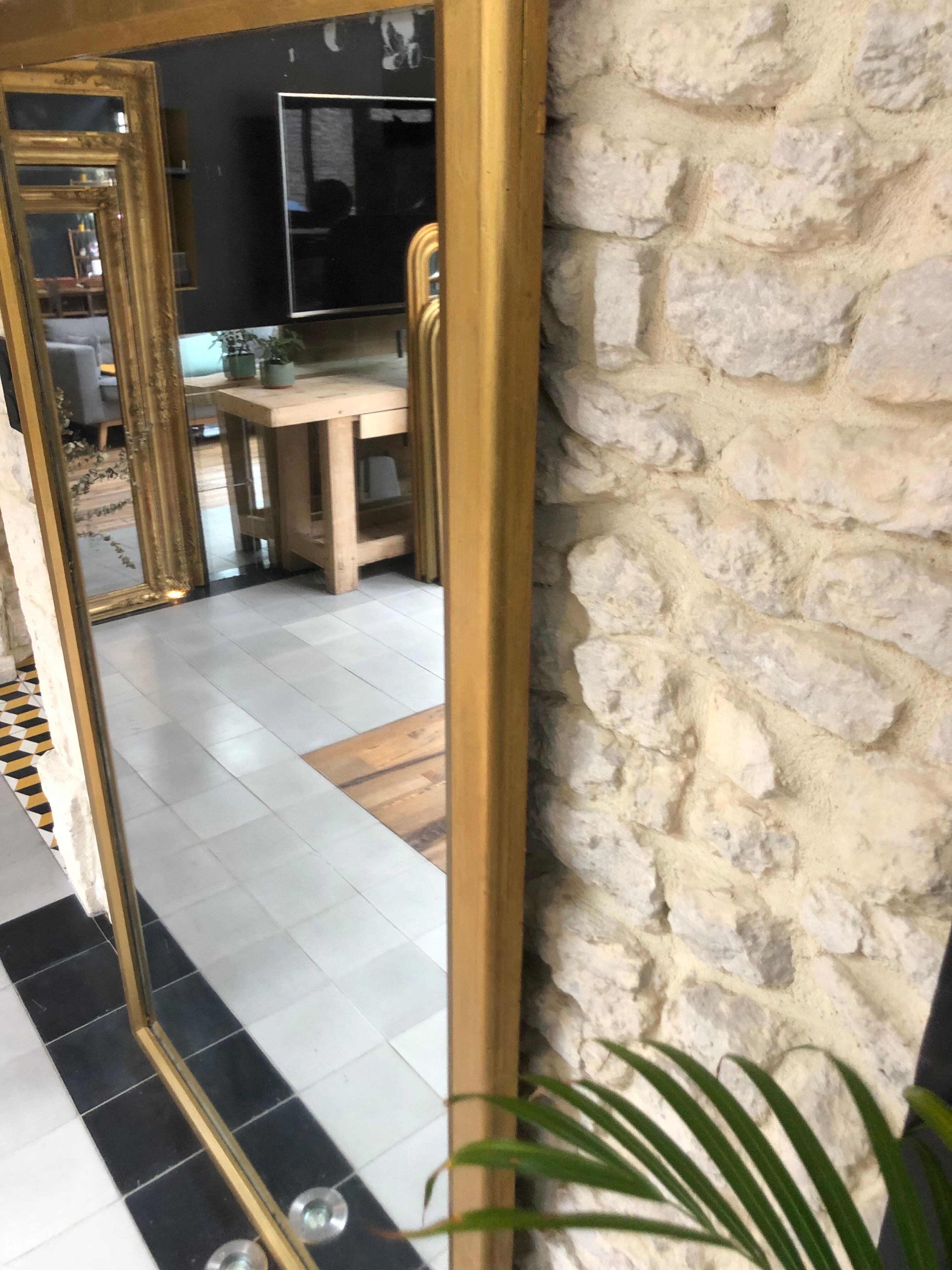 Antique mirror, mercury ice 174,5cm/111cm