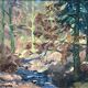“Stream in the forest” by Modeste-Jean Lhomme. Liège school of landscape