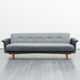 Convertible sofa, 60s, two-coloured, restored