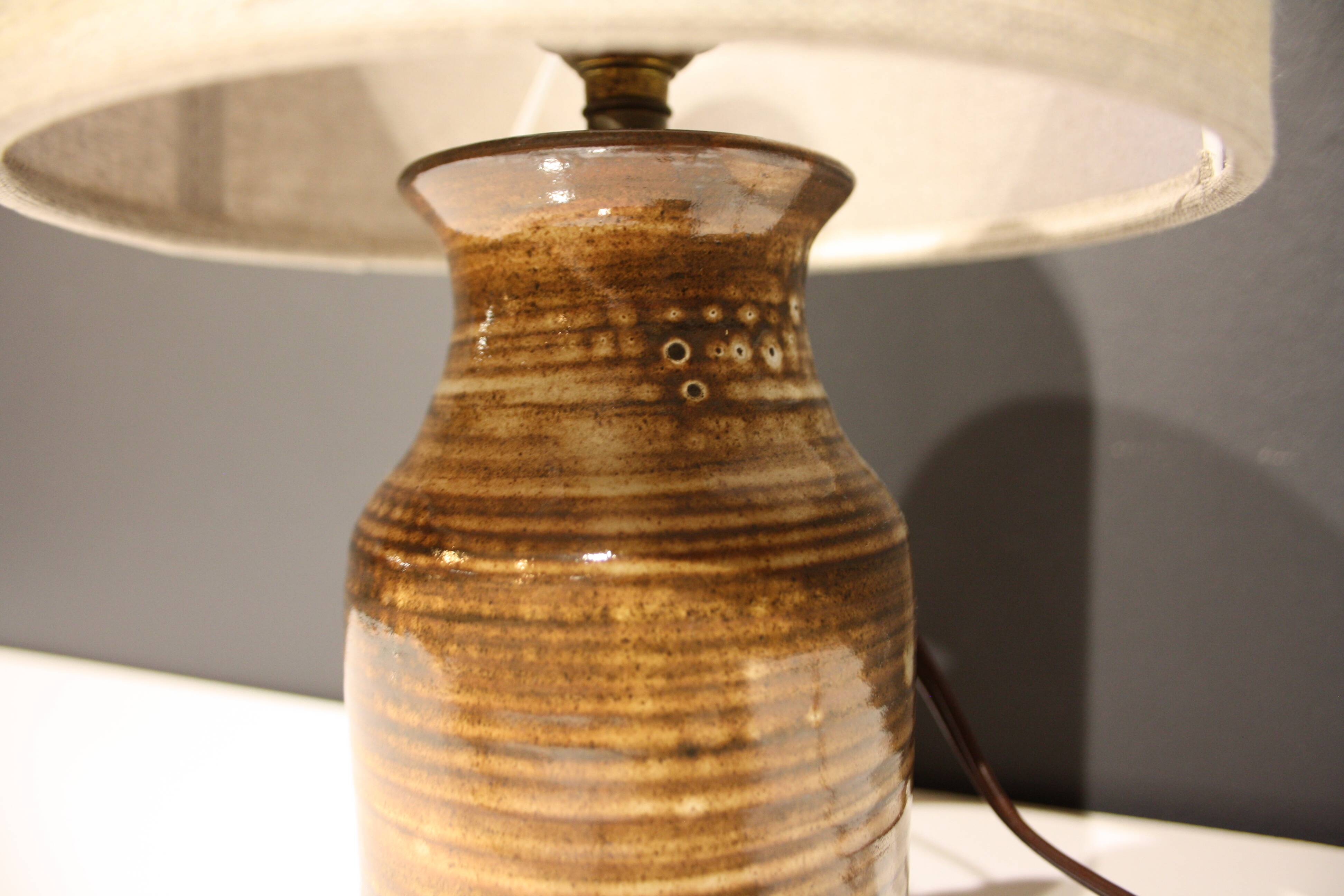Jacques Pouchain ceramic lamp