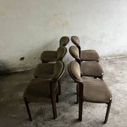 Chaises de salle à manger vintage à dossier incurvé – lot de 6
