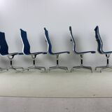 Set of seven office chairs by Charles Eames for Herman Miller Usa design