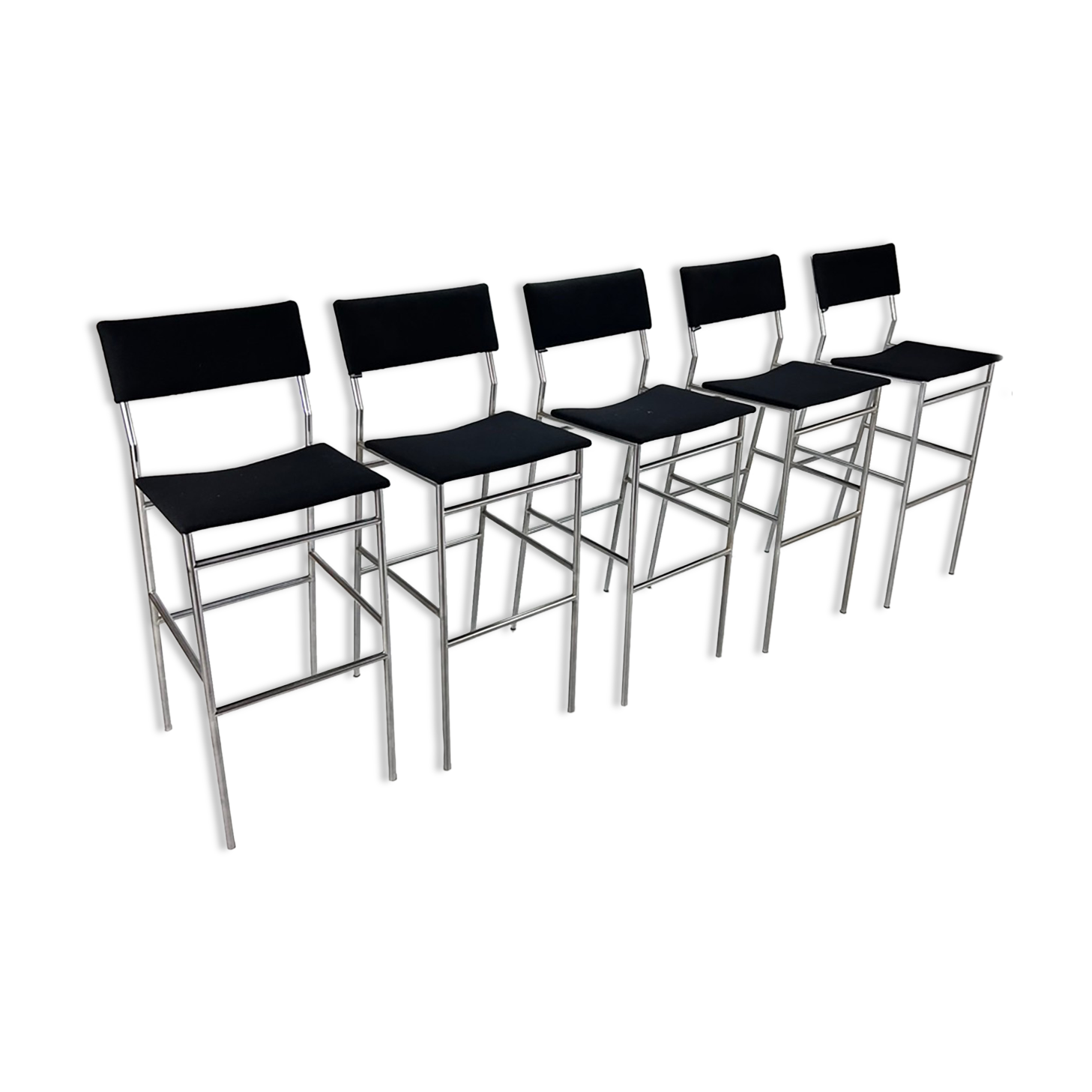Ensemble de 5 tabourets de bar Spectrum, années 2000