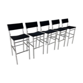 Ensemble de 5 tabourets de bar Spectrum, années 2000