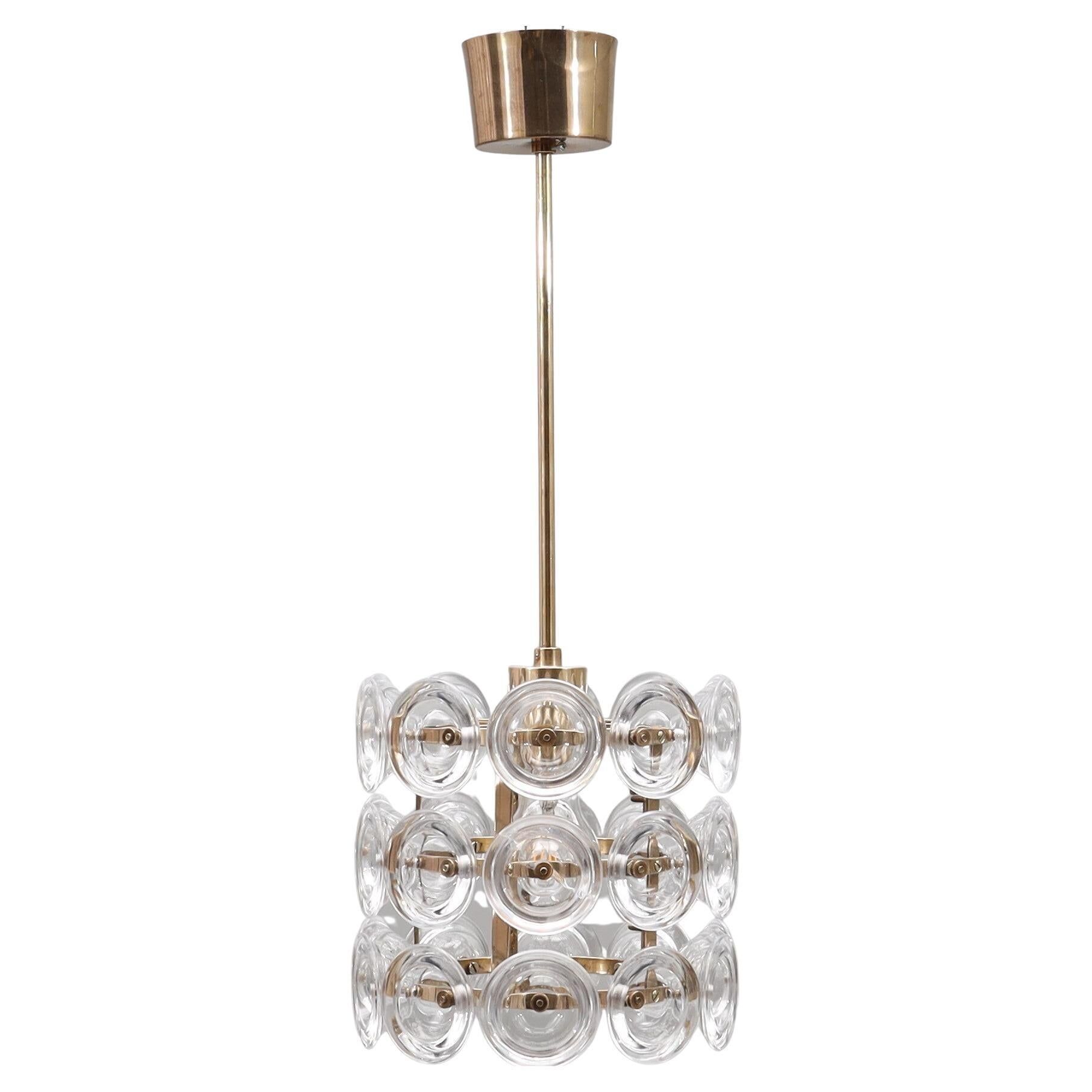 Lampe suspendue Carl Fagerlund pour Orrefors, Suède, 1960