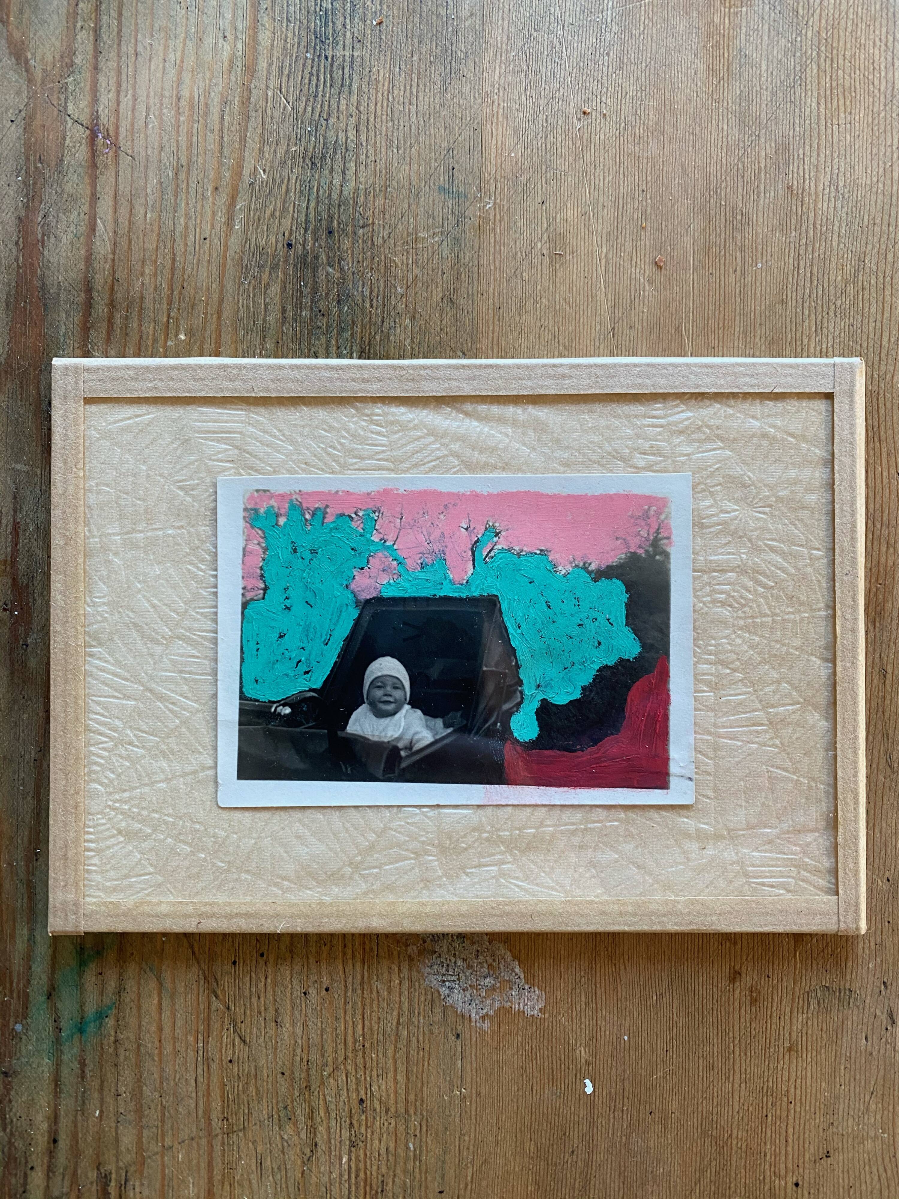 Bold pastels on old photo - Hasting 1930