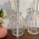 Pair of antique moulded crystal decanters (Baccarat style)